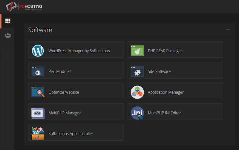 PD Hosting cPanel Software Softaculous App Installer