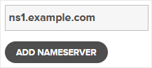 Adding nameserver
