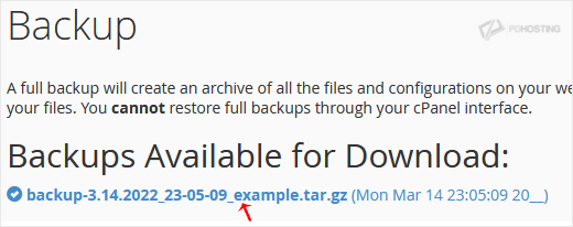 Backup Completed