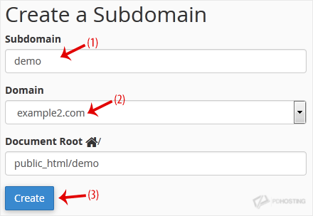 Create Subdomain