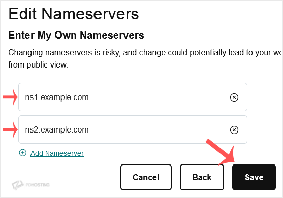 Edit NS on GoDaddy