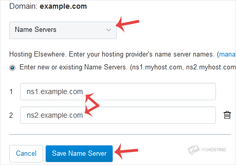 dynadot nameserver settings