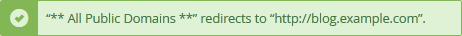 Redirect added successfully.