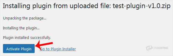 Activate Uploaded Plugin
