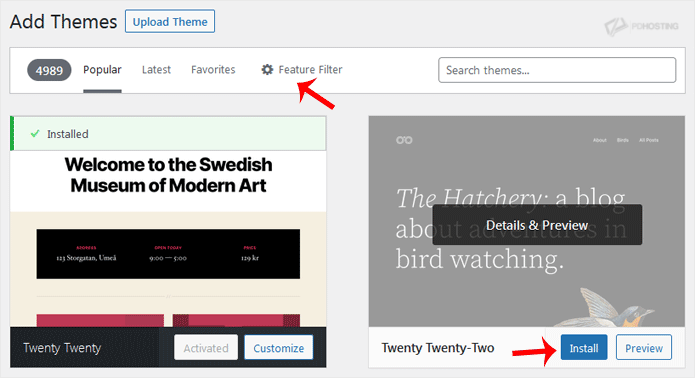 Install WordPress Theme