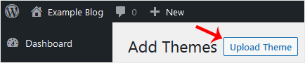 WordPress Upload Theme