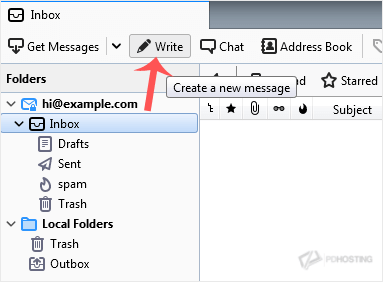 Send email using Thunderbird