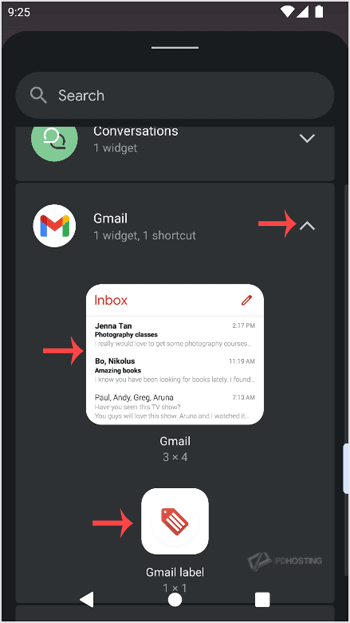 Gmail Widget