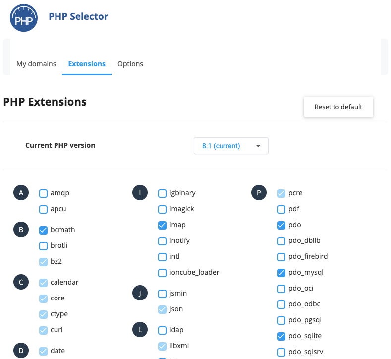 PHP Extensions